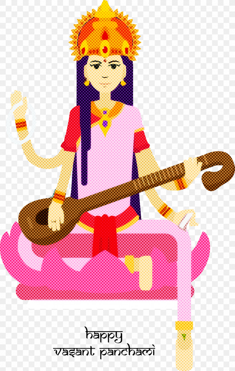 Vasant Panchami Basant Panchami Saraswati Puja, PNG, 1902x3000px, Vasant Panchami, Basant Panchami, Cartoon, Indian Musical Instruments, Musical Instrument Download Free