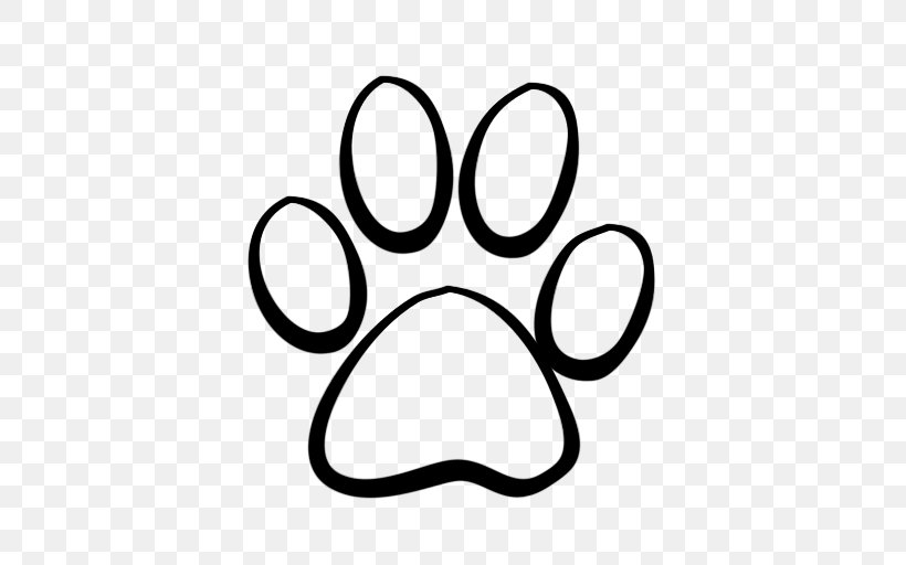 Cat Dog Paw Clip Art, PNG, 512x512px, Cat, Area, Art, Black, Black And White Download Free