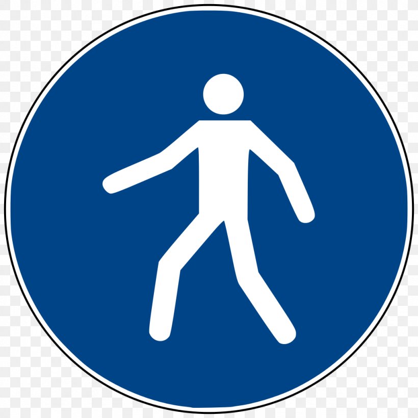 Pedestrian Crossing Road Traffic Sign Sidewalk, PNG, 1024x1024px, Pedestrian, Area, Blue, Footbridge, Footpath Download Free