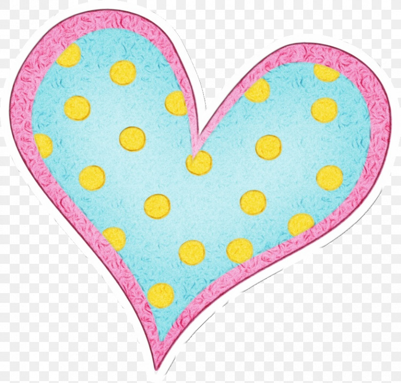 Polka Dot, PNG, 854x817px, Watercolor, Heart, Paint, Pink, Polka Dot Download Free