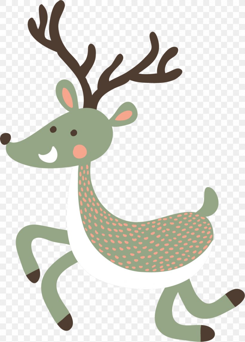 Reindeer, PNG, 1001x1395px, Cartoon, Antler, Art, Christmas, Clip Art Download Free