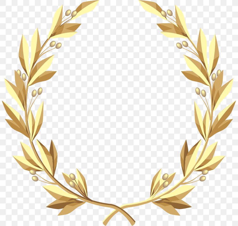 Laurel Wreath Gold Clip Art, PNG, 807x778px, Wreath, Bay Laurel, Christmas, Commodity, Flower Download Free