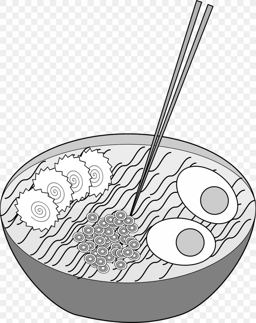 Ramen Black And White Japanese Cuisine Noodle Zhajiangmian, PNG, 1015x1280px, Ramen, Black And White, Broth, Cookware And Bakeware, Drawing Download Free