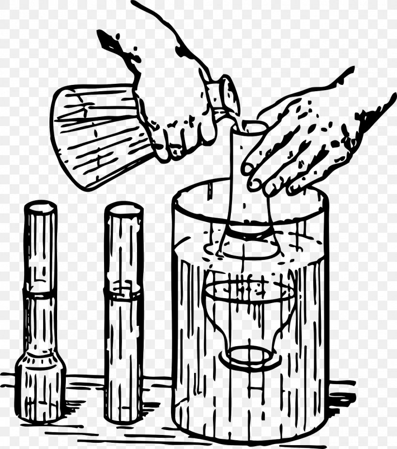 Experiment Chemistry Laboratory Clip Art, PNG, 1133x1280px, Experiment, Artwork, Black And White, Chemist, Chemistry Download Free