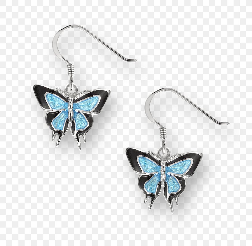 Butterfly Turquoise Earring Jewellery Silver, PNG, 800x800px, Butterfly, Blue, Body Jewellery, Body Jewelry, Earring Download Free