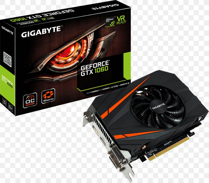 Graphics Cards & Video Adapters NVIDIA GeForce GTX 1060 GDDR5 SDRAM 英伟达精视GTX, PNG, 918x806px, Graphics Cards Video Adapters, Cable, Computer Component, Computer Cooling, Computer Hardware Download Free