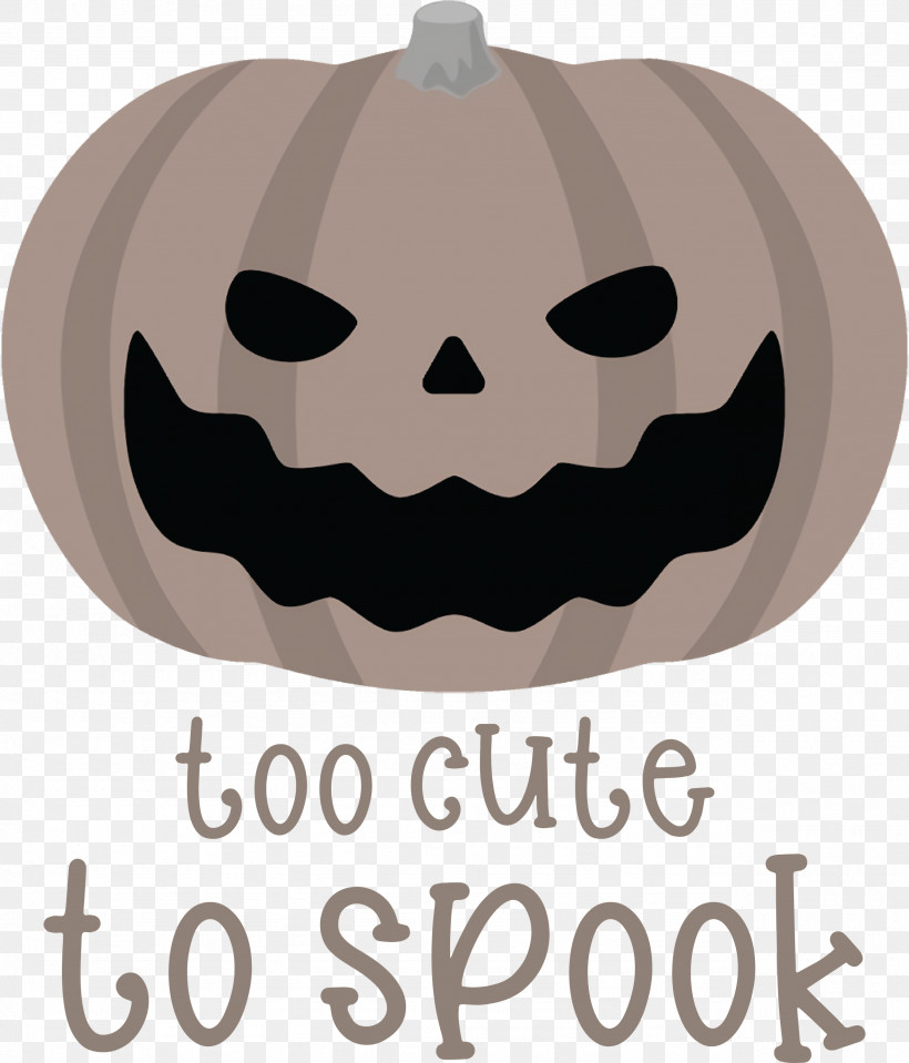 Halloween Too Cute To Spook Spook, PNG, 2565x3000px, Halloween, Cartoon, Meter, Pumpkin, Spook Download Free