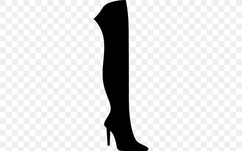 Knee-high Boot High-heeled Shoe Stiletto Heel, PNG, 512x512px, Watercolor, Cartoon, Flower, Frame, Heart Download Free