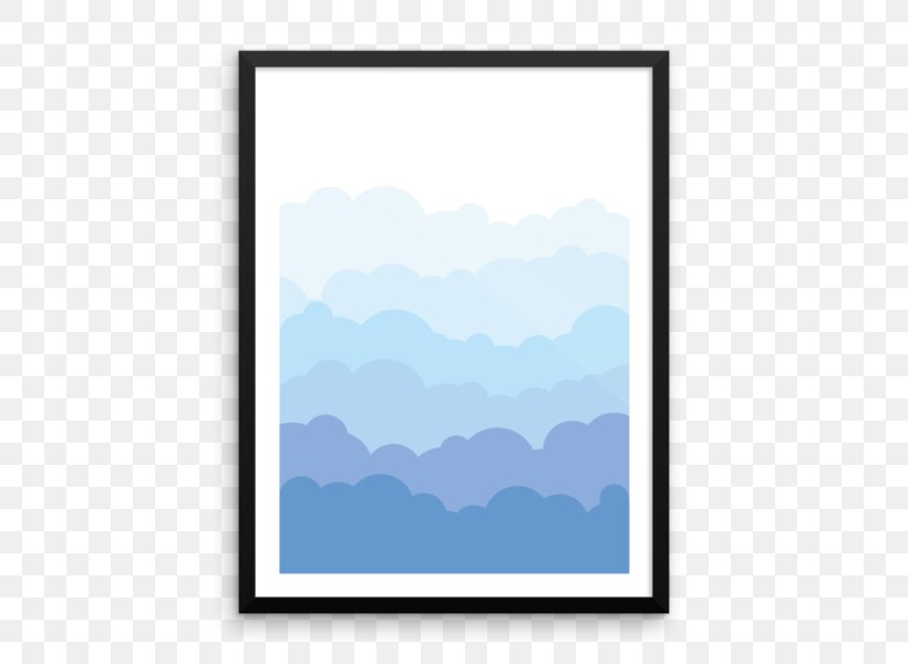 Picture Frames Poster Mat Text, PNG, 600x600px, Picture Frames, Bed, Bed Frame, Blue, Cloud Download Free
