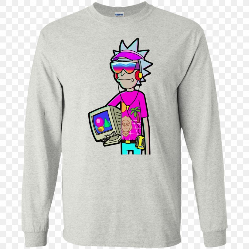 T-shirt Rick Sanchez Hoodie Sweater, PNG, 1155x1155px, Watercolor, Cartoon, Flower, Frame, Heart Download Free