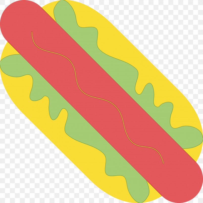 Fast Food Yellow Hot Dog Hot Dog Bun American Food, PNG, 3000x3000px, Hot Dog, American Food, Fast Food, Hot Dog Bun, Paint Download Free