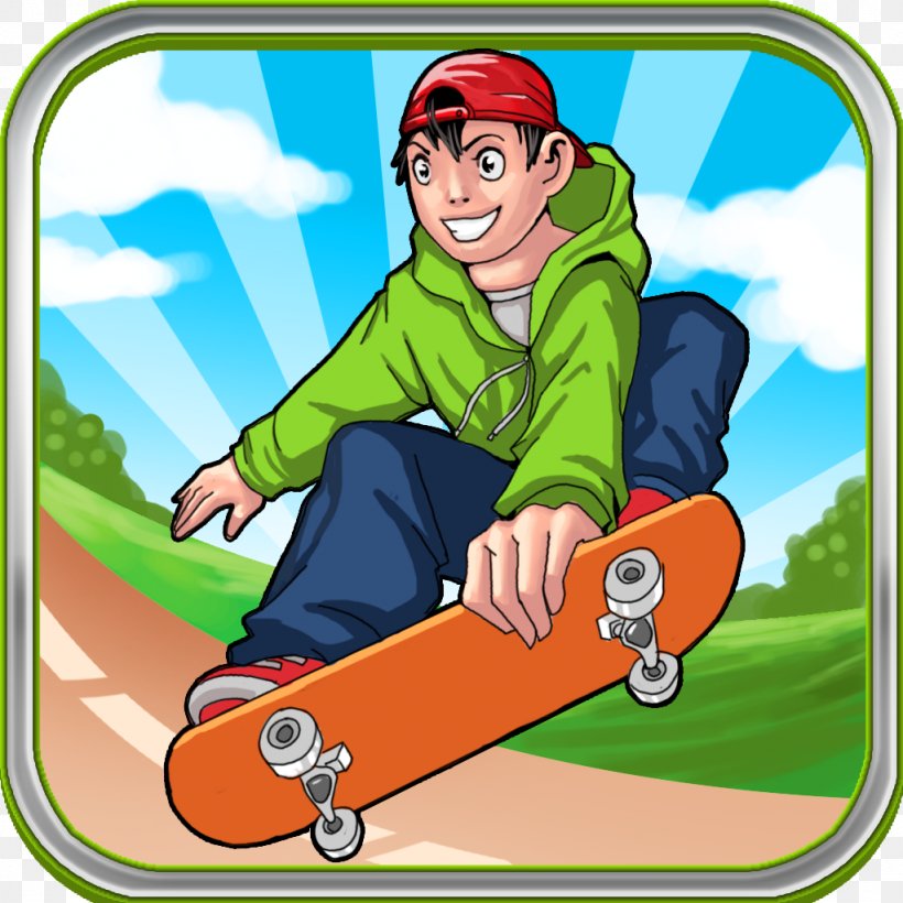 Sporting Goods Skateboard Recreation Ball, PNG, 1024x1024px, Sporting Goods, Area, Ball, Boy, Cartoon Download Free