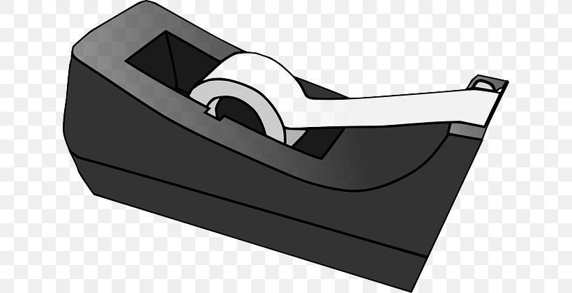 Adhesive Tape Scotch Tape Tape Dispenser Clip Art, PNG, 640x420px, Adhesive Tape, Adhesive, Automotive Exterior, Black, Document Download Free