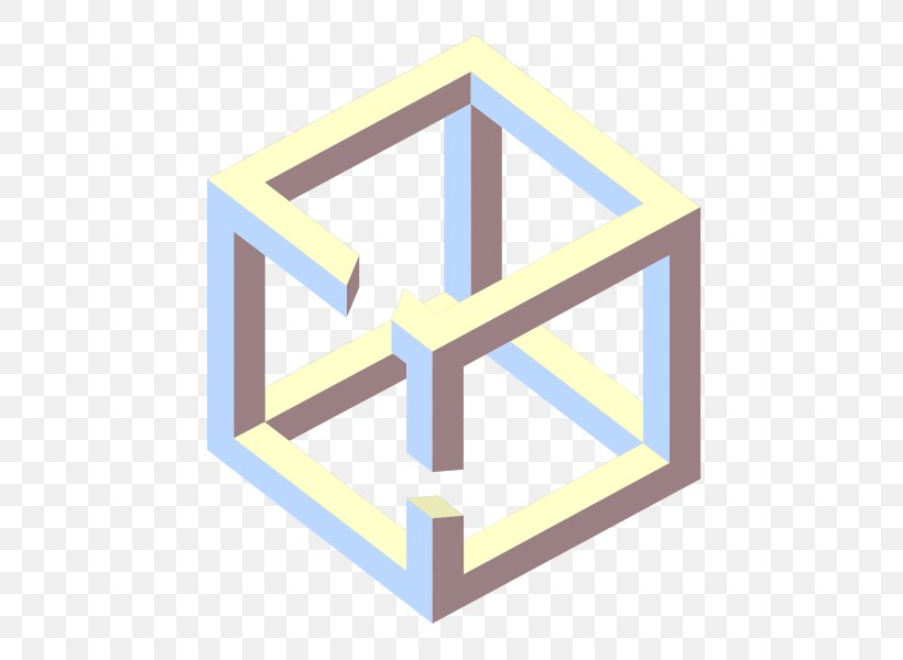 Belvedere Impossible Cube Impossible Object Drawing Penrose Triangle, PNG, 573x600px, Belvedere, Ambiguous Image, Brand, Cube, Drawing Download Free