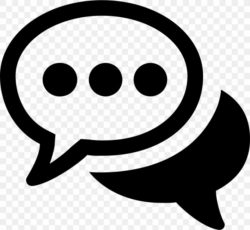 Online Chat Smiley Shoutbox Clip Art, PNG, 980x904px, Online Chat, Black, Black And White, Conversation, Emoticon Download Free