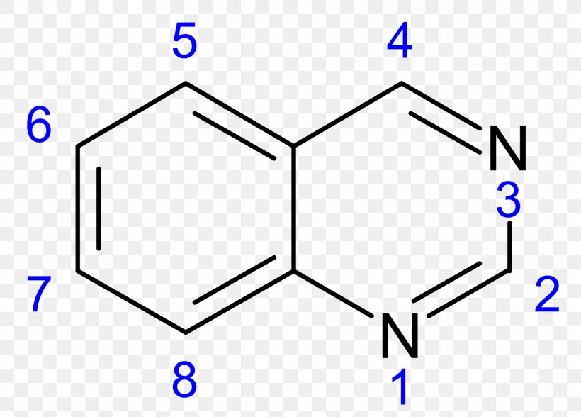 Quinazoline Chemical Compound CAS Registry Number Chemical Substance, PNG, 1920x1377px, Quinazoline, Alkaloid, Area, Atom, Blue Download Free