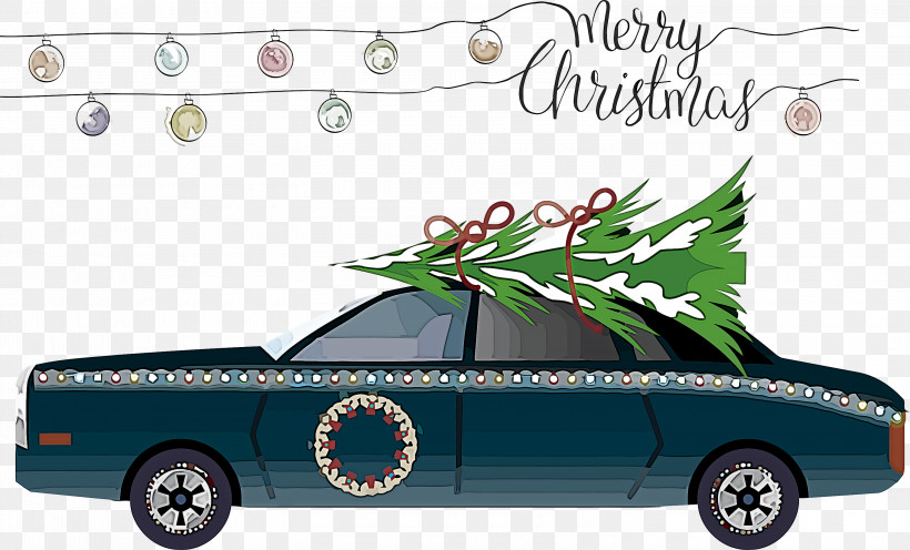 Merry Christmas New Year, PNG, 3000x1816px, Merry Christmas, Car, Classic Car, Family Car, Midsize Car Download Free