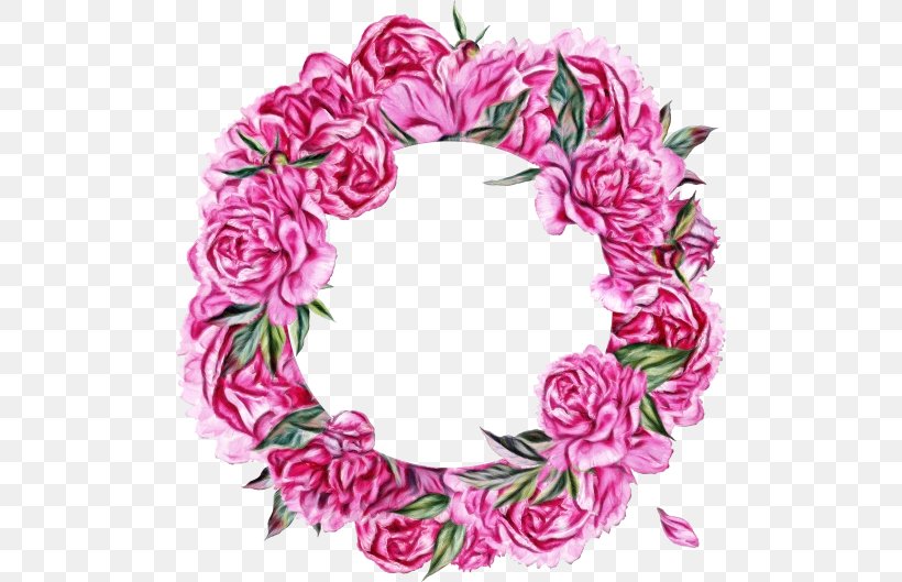 Watercolor Flower Wreath, PNG, 500x529px, Floral Design, Cut Flowers, Flower, Garland, Leaf Download Free