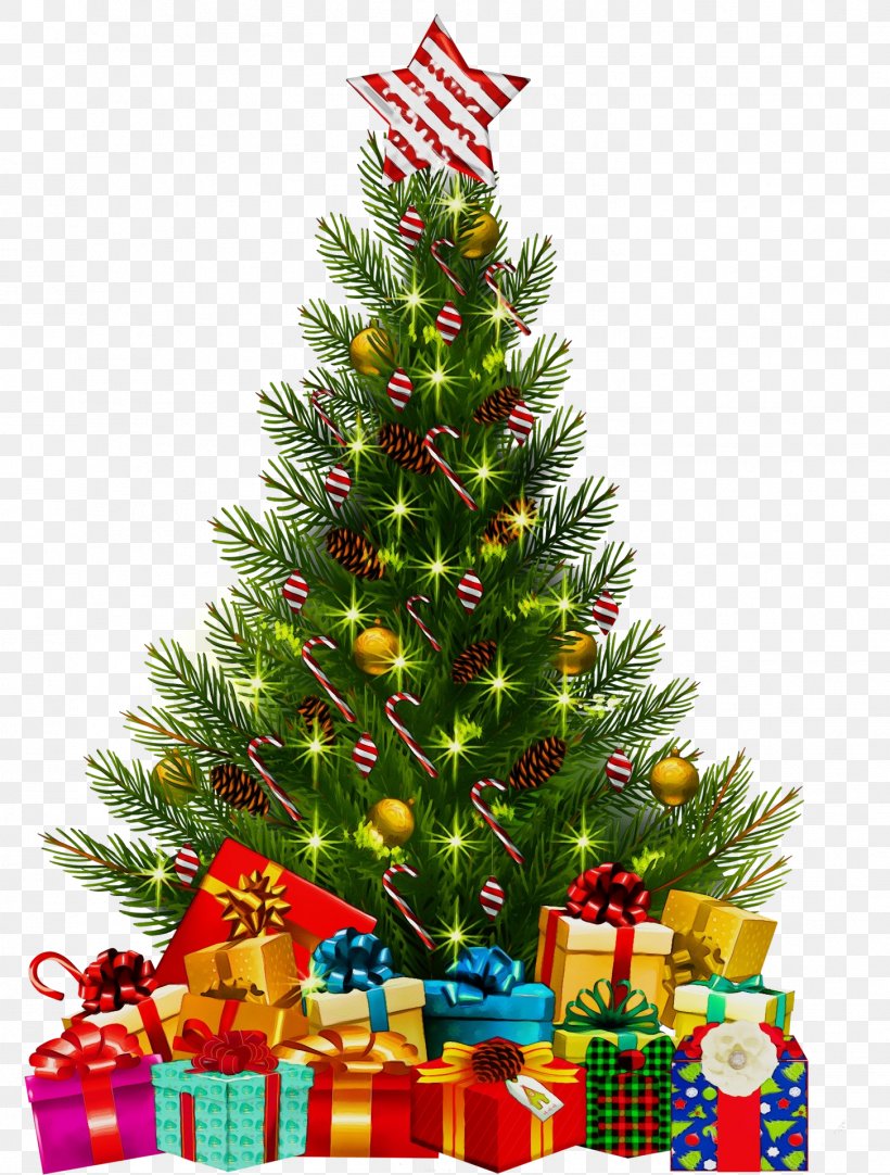 Christmas Tree, PNG, 1454x1920px, Watercolor, Christmas, Christmas ...