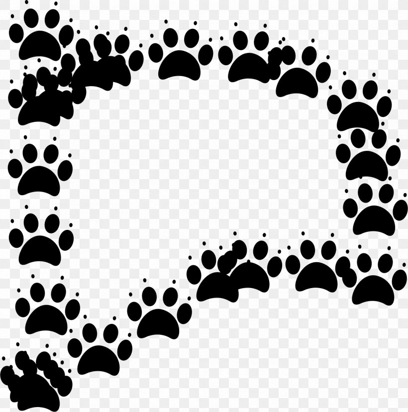 Paw Dog Footprint Animal Track, PNG, 1751x1769px, Paw, Animal, Animal Track, Black, Black And White Download Free