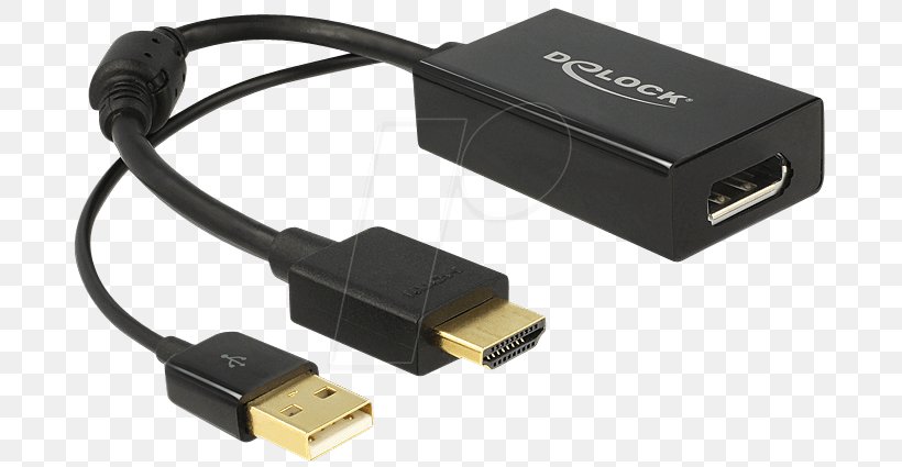 HDMI USB DisplayPort VGA Connector Adapter, PNG, 699x425px, Hdmi, Adapter, Cable, Data Transfer Cable, Digital Visual Interface Download Free