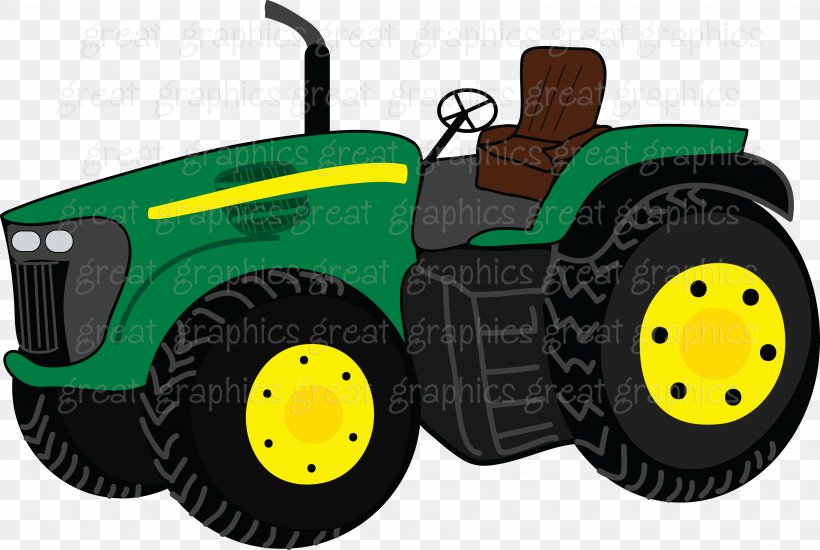 John Deere Johnny Tractor Paper Clip Art, PNG, 3661x2456px, John Deere, Agricultural Machinery, Agriculture, Automotive Design, Automotive Tire Download Free