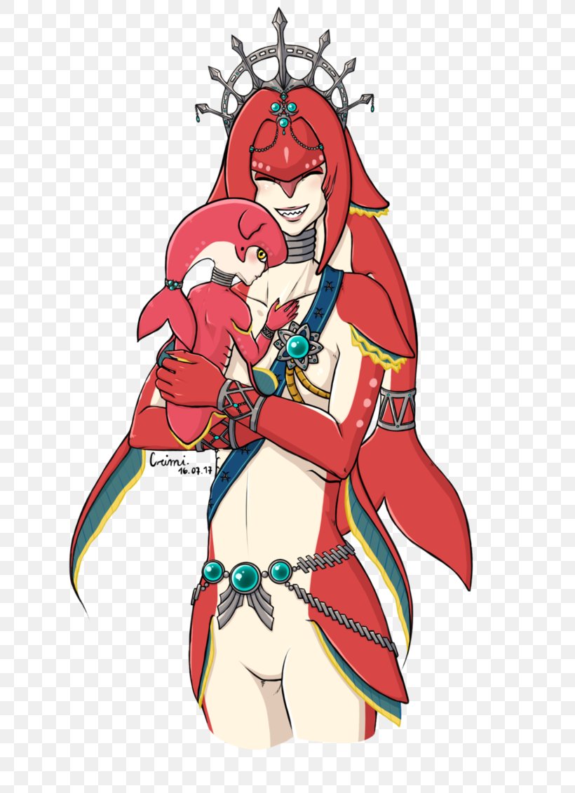 The Legend Of Zelda: Breath Of The Wild Sidon Child Mipha Mother, PNG, 707x1131px, Watercolor, Cartoon, Flower, Frame, Heart Download Free