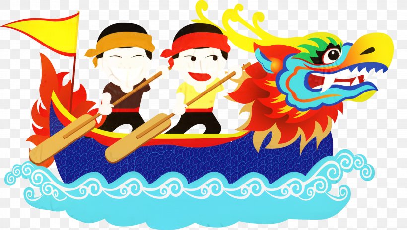 Vector Graphics Clip Art Dragon Boat Illustration, PNG, 2959x1681px, Dragon Boat, Art, Boating, Cake Decorating Supply, Chinese Dragon Download Free