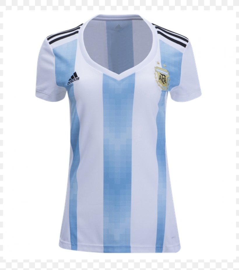2018 World Cup Argentina National Football Team FIFA Women's World Cup T-shirt Replica Soccer Jerseys, PNG, 800x926px, 2018 World Cup, Active Shirt, Adidas, Argentina National Football Team, Blue Download Free
