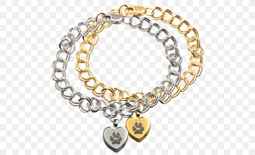 Charm Bracelet Jewellery Silver Necklace, PNG, 500x500px, Bracelet, Body Jewellery, Body Jewelry, Chain, Charm Bracelet Download Free
