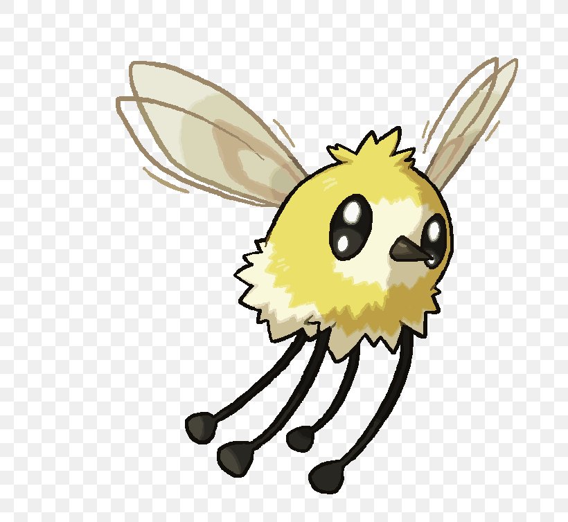Pokémon Sun And Moon Honey Bee Alola Rowlet Art, PNG, 736x754px, 2016, Honey Bee, Alola, Art, Bee Download Free