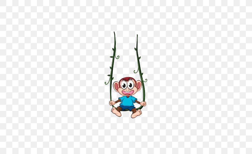 Swing Monkey Royalty-free Illustration, PNG, 500x500px, Swing, Cartoon, Fotosearch, Monkey, Photography Download Free