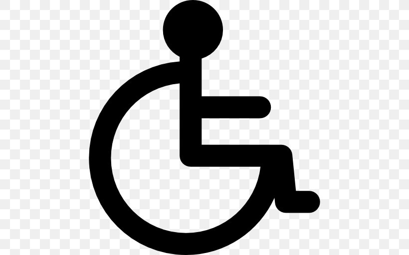 Wheelchair Disability International Symbol Of Access Accessibility, PNG, 512x512px, Wheelchair, Accessibility, Area, Artwork, Black And White Download Free