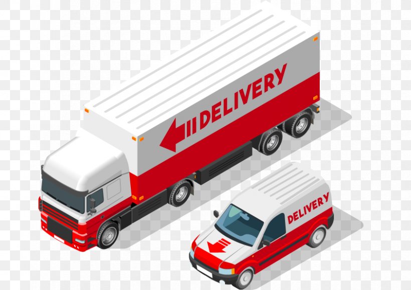 Express Truck Vector Car, PNG, 842x595px, Delivery, Automotive Exterior, Brand, Cargo, Commercial Vehicle Download Free