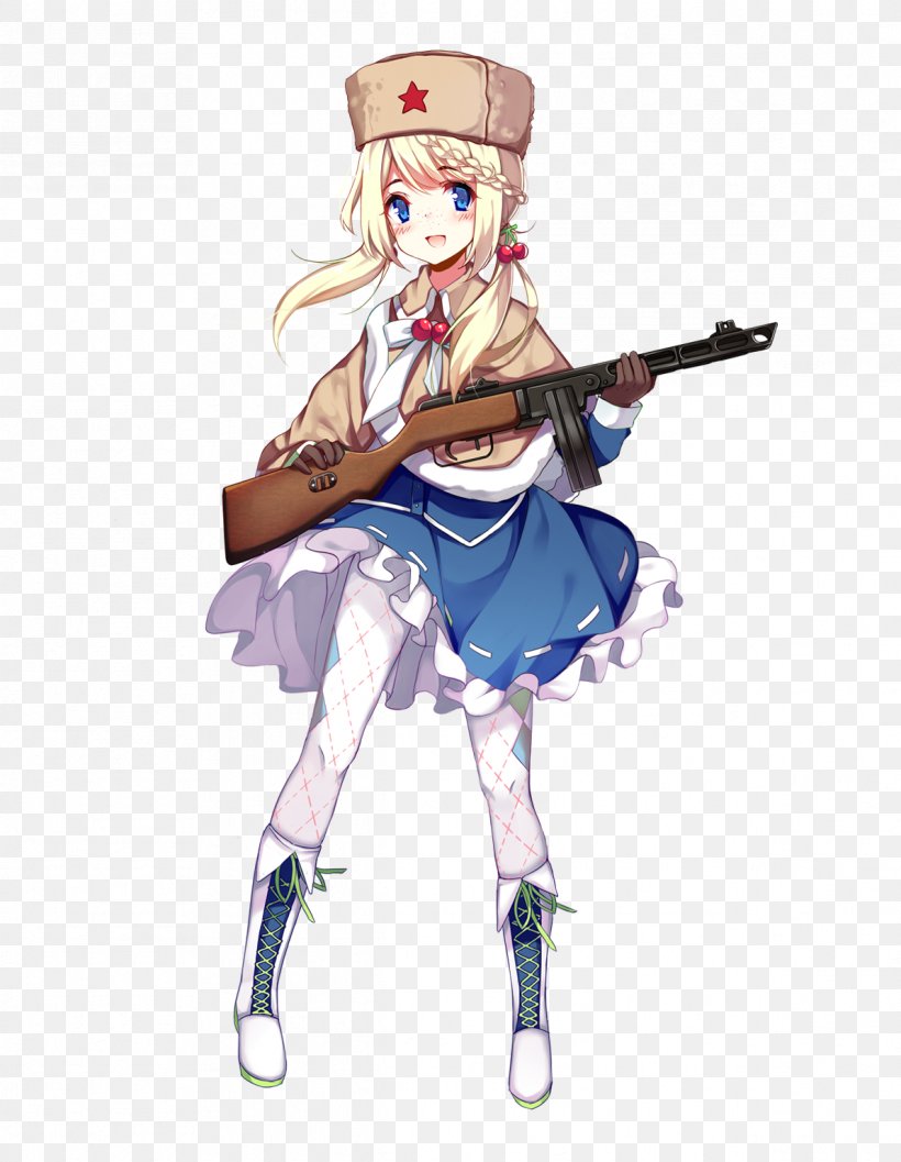 Girls' Frontline PPSh-41 Submachine Gun PPD-40 Firearm, PNG, 1191x1536px, Watercolor, Cartoon, Flower, Frame, Heart Download Free