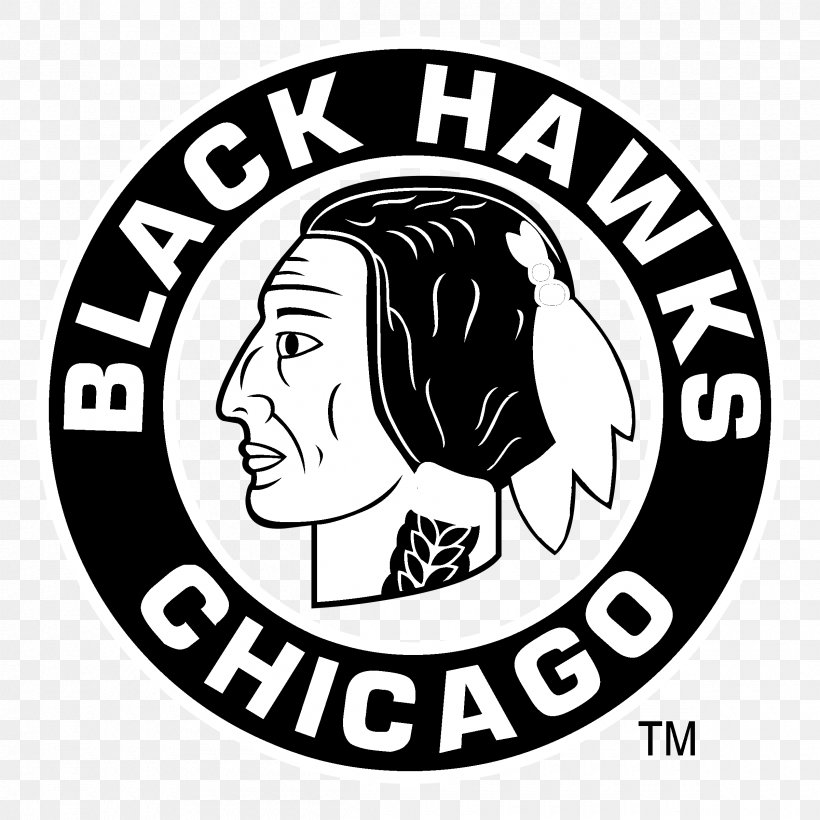 Logo Chicago Blackhawks Organization Clip Art, PNG, 2400x2400px, Logo, Area, Black, Black And White, Brand Download Free