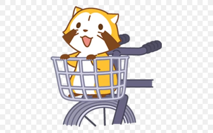 Sticker Nippon Animation LINE Cat Raccoon Dog, PNG, 510x512px, Sticker, Cartoon, Cat, Cat Like Mammal, Fansite Download Free