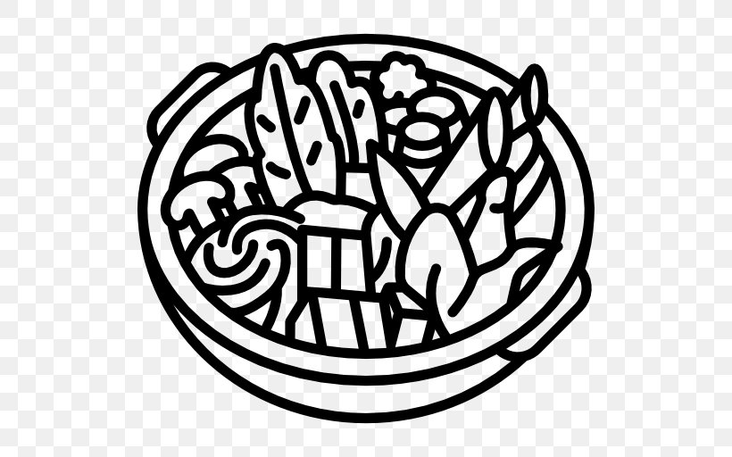 Japanese Cuisine Nabemono Asian Cuisine Onigiri Clip Art, PNG, 512x512px, Japanese Cuisine, Art, Asian Cuisine, Black And White, Food Download Free