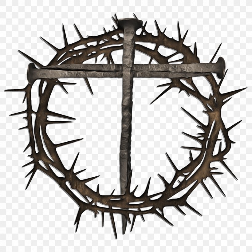 Cartoon Crown, PNG, 1200x1200px, Crown Of Thorns, Christian Cross, Christianity, Cross And Crown, Crucifixion Of Jesus Download Free