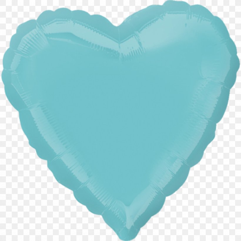 Foil Balloon Robin Egg Blue Heart, PNG, 1000x1000px, Balloon, Aqua, Azure, Baby Blue, Birthday Download Free
