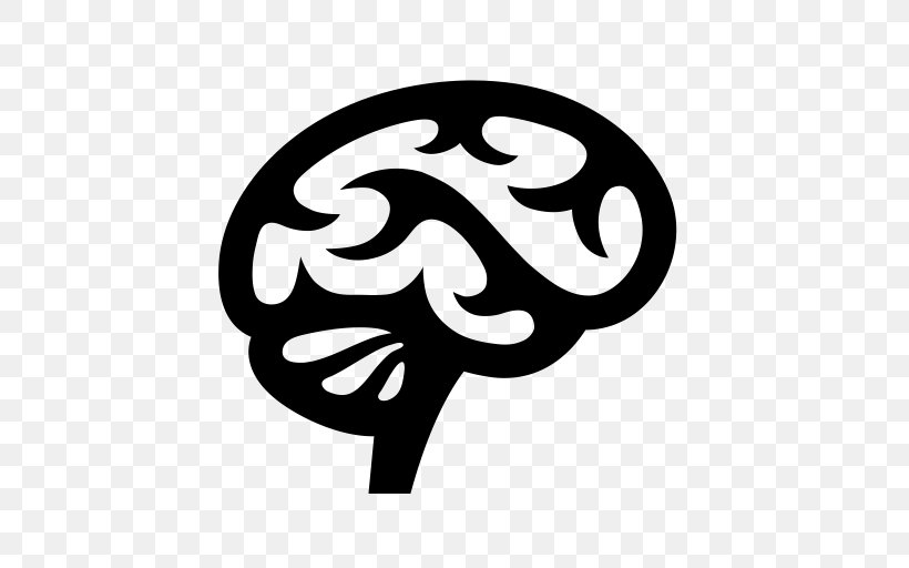 Human Brain Cerebrum, PNG, 512x512px, Brain, Black And White, Cerebrum, Human Brain, Lateralization Of Brain Function Download Free