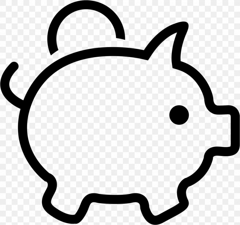 Piggy Bank Saving Money, PNG, 982x922px, Bank, Banknote, Black And White, Coin, Finance Download Free