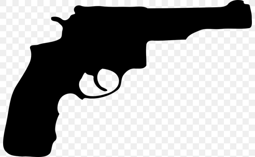Firearm Pistol Revolver Handgun, PNG, 800x504px, Firearm, Black, Black And White, Bullet, Clip Download Free