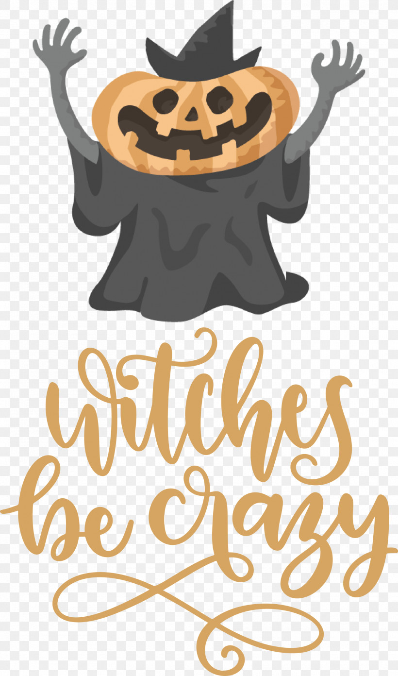 Happy Halloween Witches Be Crazy, PNG, 1767x3000px, Happy Halloween, Biology, Cartoon, Logo, Meter Download Free