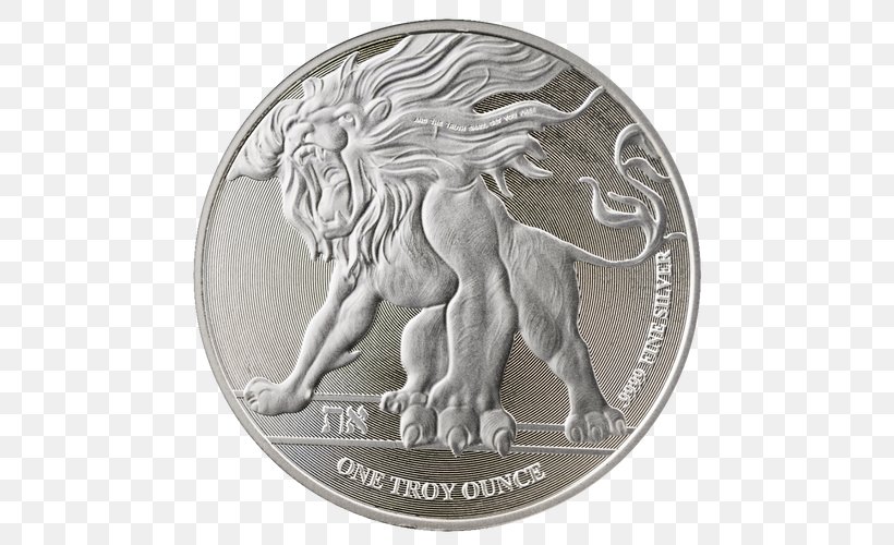 Niue Lion Silver Coin Ounce, PNG, 500x500px, 2018, Niue, American Silver Eagle, Bullion, Bullion Coin Download Free