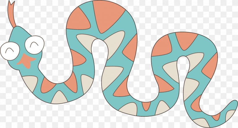 Snake Euclidean Vector, PNG, 2541x1365px, Snake, Aqua, Art, Blue, Cartoon Download Free