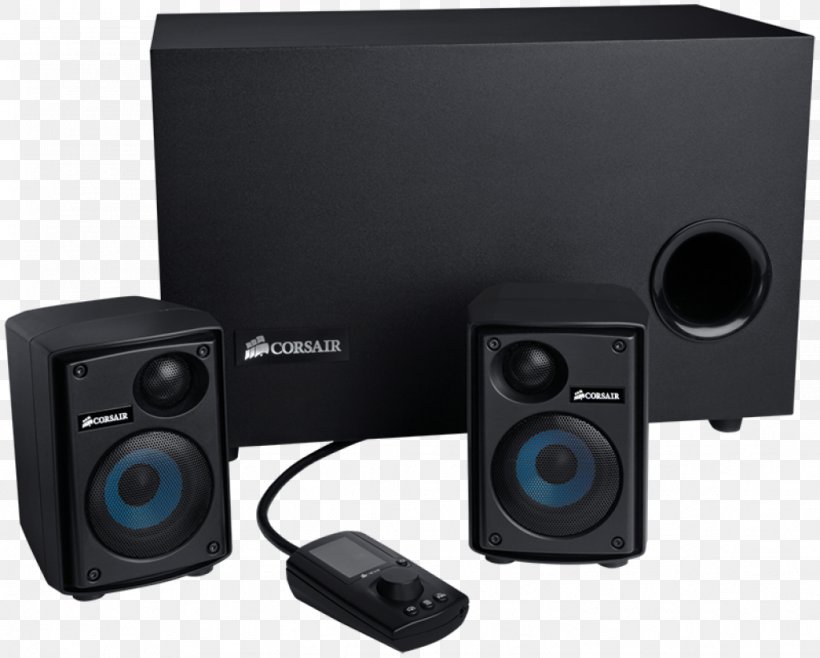 Corsair Gaming Audio Series SP2500 Loudspeaker Corsair Components Computer Speakers Personal Computer, PNG, 1024x822px, Loudspeaker, Altec Lansing, Audio, Audio Equipment, Car Subwoofer Download Free