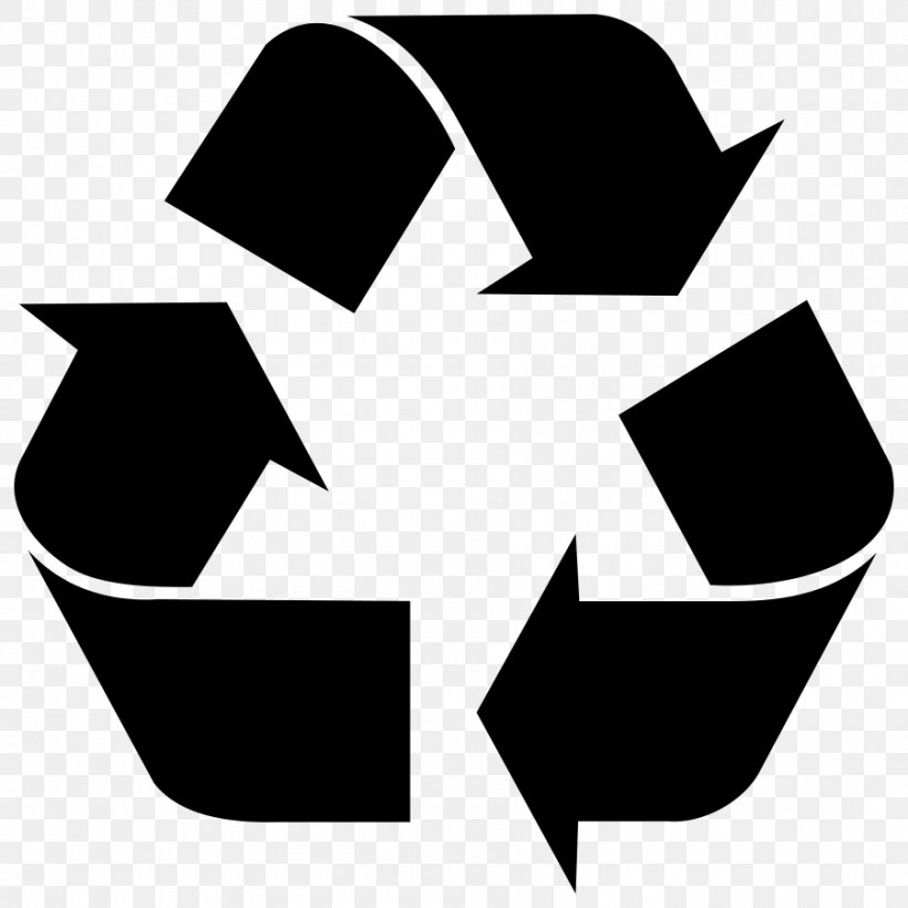 Recycling Symbol Clip Art, PNG, 900x900px, Recycling Symbol, Black, Black And White, Drawing, Logo Download Free