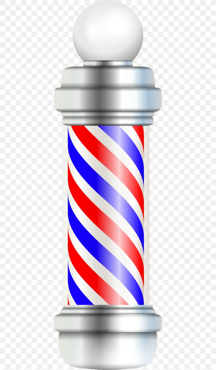 Barbers Pole Barbershop Hairdresser, PNG, 411x1402px, Barber, Barbers Pole, Barbershop, Beard, Color Download Free