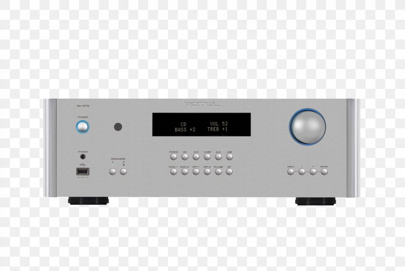 Rotel RA1572 Amplifier Integrated Amplifier Audio Power Amplifier, PNG, 1000x670px, Rotel Ra1572 Amplifier, Amplifier, Audio, Audio Equipment, Audio Power Amplifier Download Free